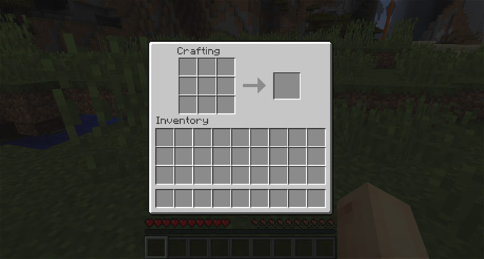 Step 4: Place the Crafting Table