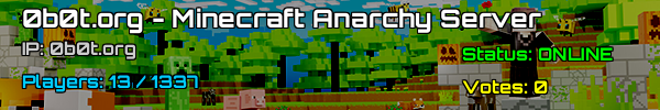 0B0T.org -Minecraft Anarchy Server v1.21.3在德国