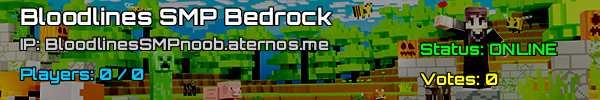 Bloodlines SMP Bedrock - Minecraft Server in the USA
