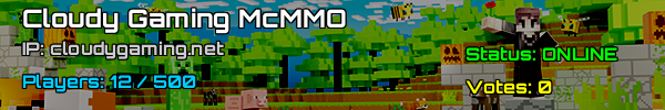 Cloudy Gaming McMMO | Minecraft Server v1.21.4 USA