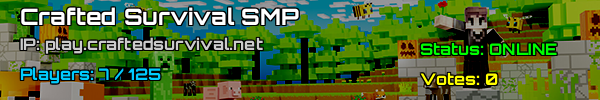 Join Crafted Survival SMP - Minecraft Server v1.21.4 UK