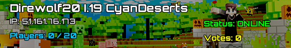 Direwolf20 I.19 CyanDeserts Minecraft Server - v1.21.1 US