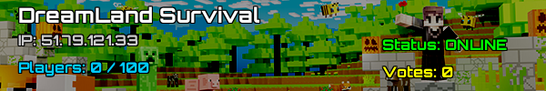 DreamLand Survival - Minecraft Server v1.21.5 | USA