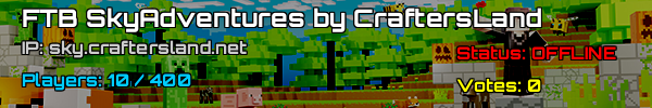 FTB Skyadventures Server - Craftersland Minecraft v1.12.2
