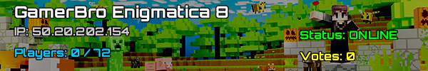 Gamerbro Enigmatica 8 : Minecraft Server v1.20.1 USA