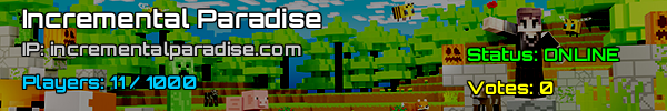 Incremental Paradise - Minecraft Server v1.21 USA