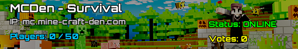 Junte -se a McDen: Survival Minecraft Server v1.19 EUA