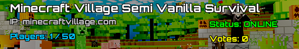 Join Our Minecraft Village Semi Vanilla Survival Server v1.21.4