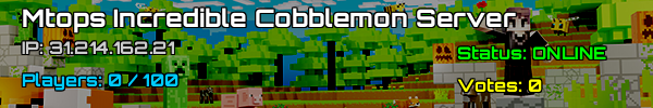 Incredible Cobblemon Server - Mtops Minecraft v1.21.1 USA