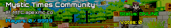Mystic Times Community - Minecraft Server v1.21.4 Join Us!