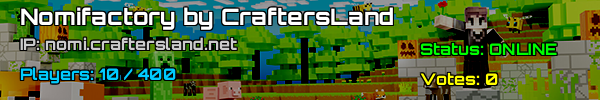 Nomifactory Server - CraftersLand Minecraft v1.12.2 Deutschland