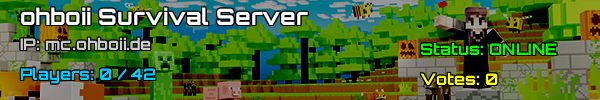 ohboii Survival Server: Minecraft v1.21.5 in Germany