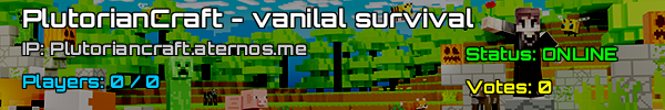 PlutorianCraft: Vanilla Survival Minecraft Server UK