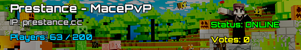 Prestance - MacePvP Minecraft Server v1.21.4 | France