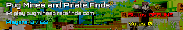 Pug Mines & Pirate Finds: Minecraft Server V1.21.1 Canada