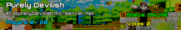 Purely Devilish Minecraft Server - v1.21.4 US