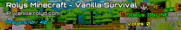 Rolys Minecraft Vanilla Survival Server v1.20 Australia