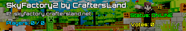 SkyFactory2 Minecraft Server - Craftersland v1.7.10 Tyskland