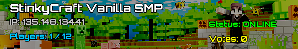 Join StinkyCraft Vanilla SMP - Minecraft Server v1.21.4 USA
