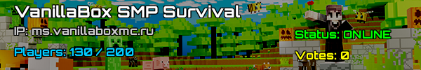 Vanillabox SMP Survival - Minecraft Server v1.21.4 Ryssland