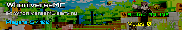 Whoniversemc: UK Minecraft Server v1.21.3 - Gå med nu!